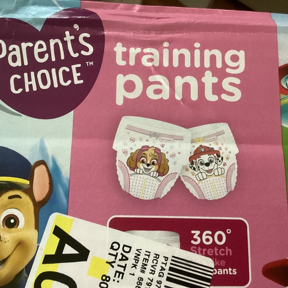 Girls Paw Patrol Pink Training Pants 42 count - Picture 3 of 8
